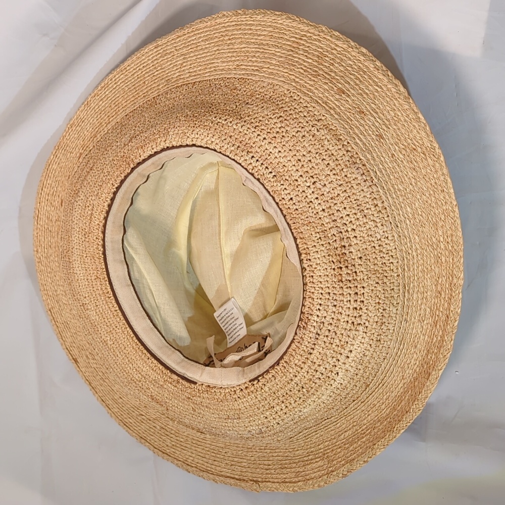 Flora Bella wide brim women straw sun hat - Picture 7 of 9